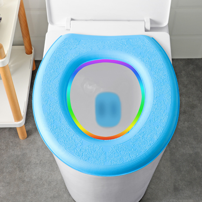 Eva Toilet Mat Four Seasons Universal Waterproof Warm Foam Washable Paste Closestool Cushion Thickened Toilet Seat Cover