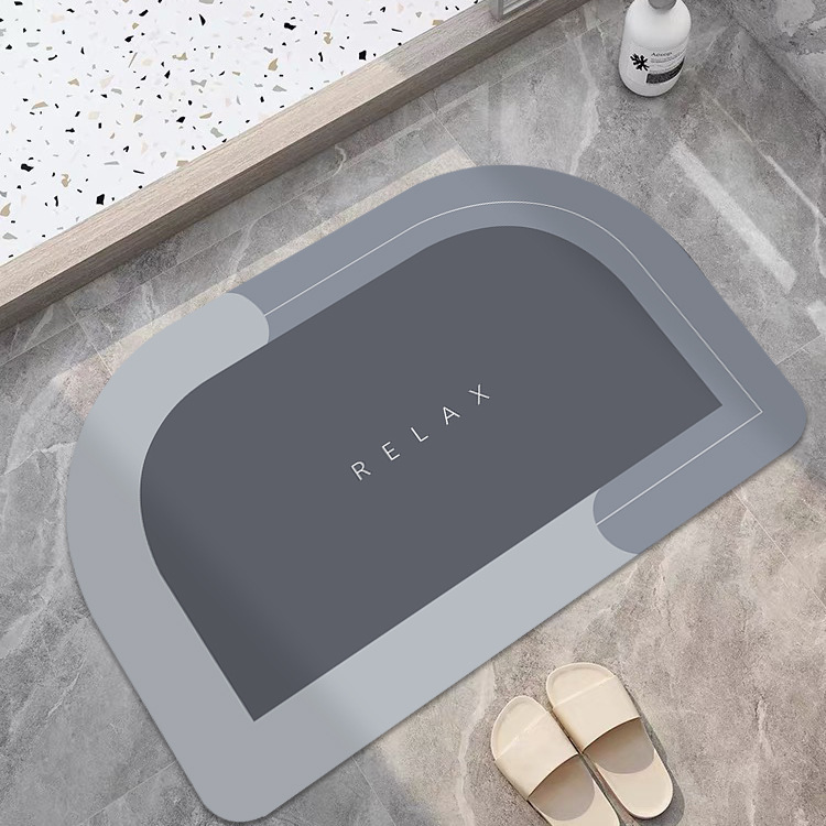 Diatom Ooze Cushion Hydrophilic Pad Bathroom Entrance Floor Mat Diatomite Non-Slip Bathroom Mat Bathroom Toilet Carpet