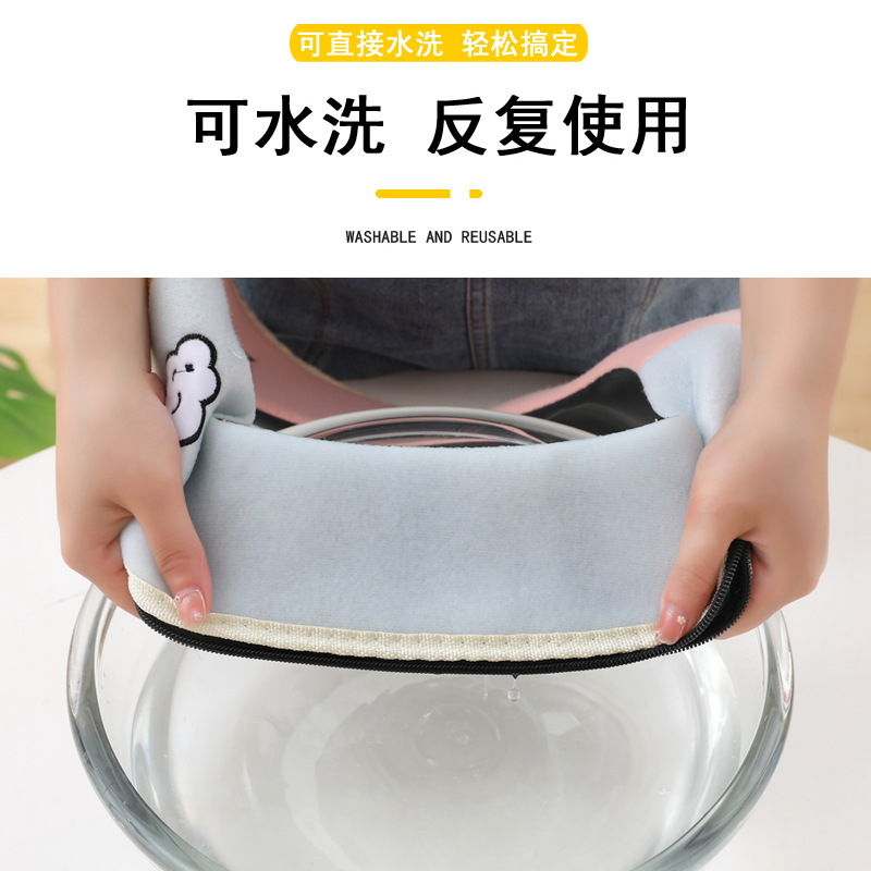 Color Matching Toilet Seat Cushion Toilet Toilet Seat Cover Four Seasons Universal Thickened Sit Toilet Flap Handle Toilet Mat