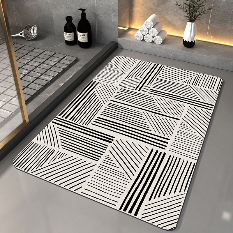 Diatom Ooze Absorbent Floor Mat Bathroom Toilet Door Cushion Diatomite Nordic Style Quick-Drying Carpet