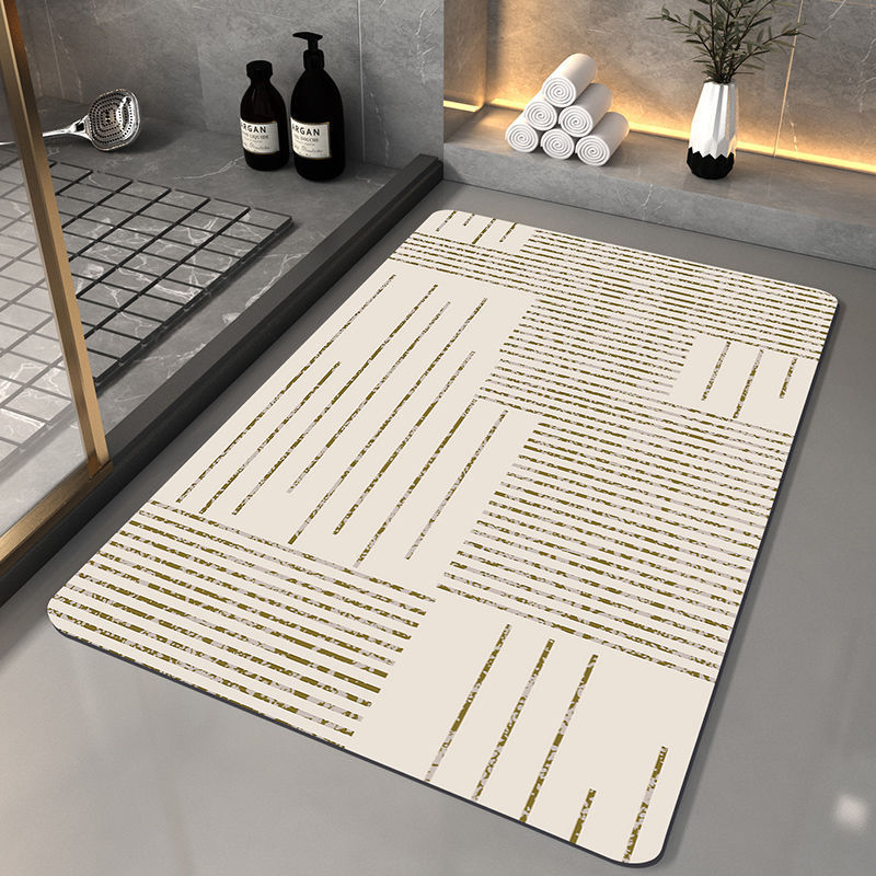 Diatom Ooze Absorbent Floor Mat Bathroom Toilet Door Cushion Diatomite Nordic Style Quick-Drying Carpet