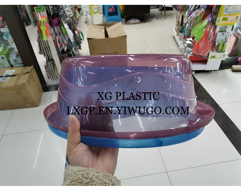 Transparent washbasin plastic washbasin fashion washbasin durable laundry basin practical kitchen 2 size plastic basin