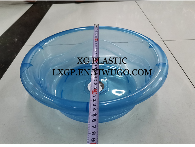 Transparent washbasin plastic washbasin fashion washbasin durable laundry basin practical kitchen 2 size plastic basin