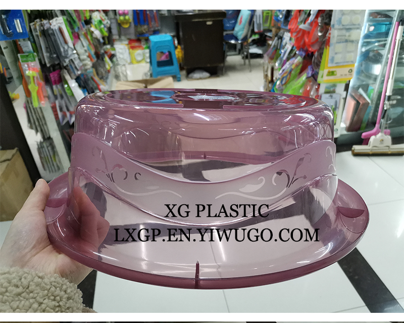 Transparent washbasin plastic washbasin fashion washbasin durable laundry basin practical kitchen 2 size plastic basin