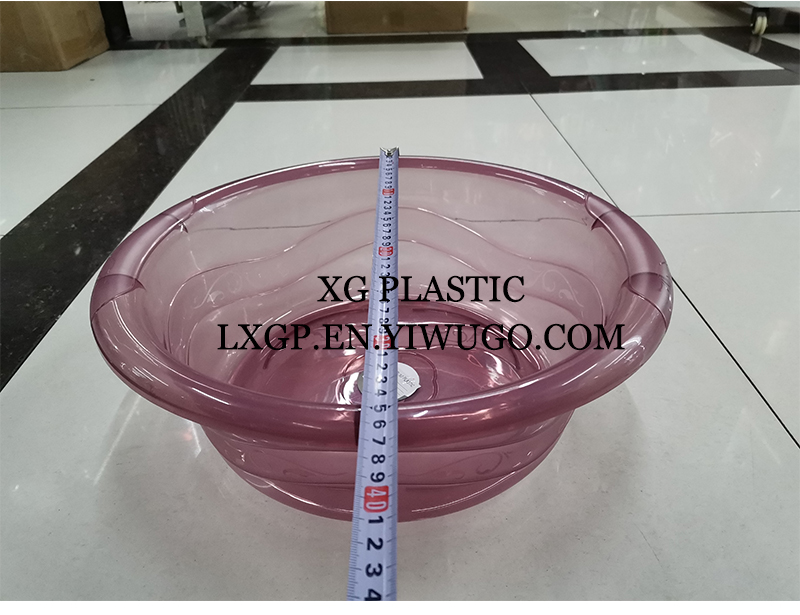 Transparent washbasin plastic washbasin fashion washbasin durable laundry basin practical kitchen 2 size plastic basin