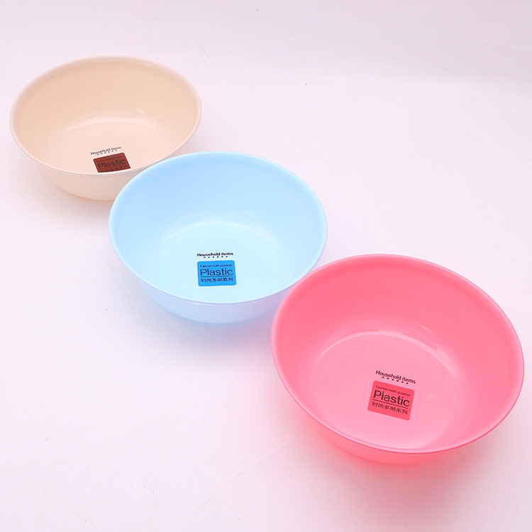 Manufacturer direct fruit color round multi-color washbasin baby washbasin household plastic basin