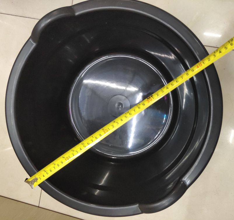 Plastic Basin Bathtub Laundry Basin Baby Bathtub round Black Basin