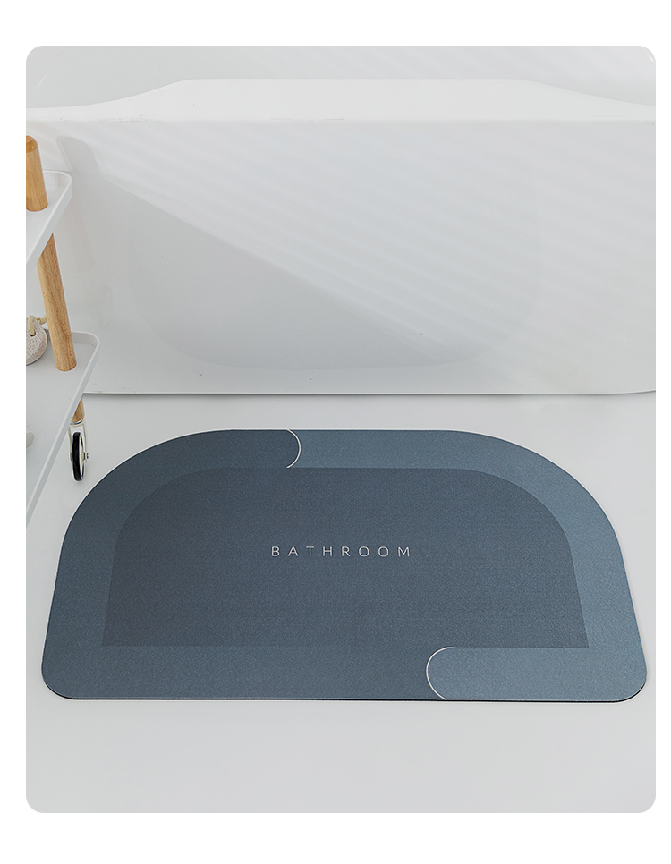 Diatom Ooze Cushion Hydrophilic Pad Bathroom Entrance Floor Mat Diatomite Non-Slip Bathroom Mat Bathroom Toilet Carpet