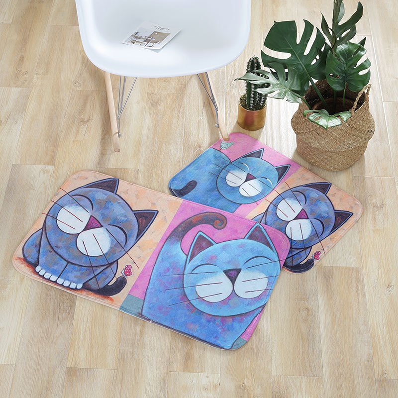 Breathable Absorbent Soft Mat Dispensing Household Daily Toilet Floor Mat Flannel Sponge Floor Mat Cushion Can Be Customized