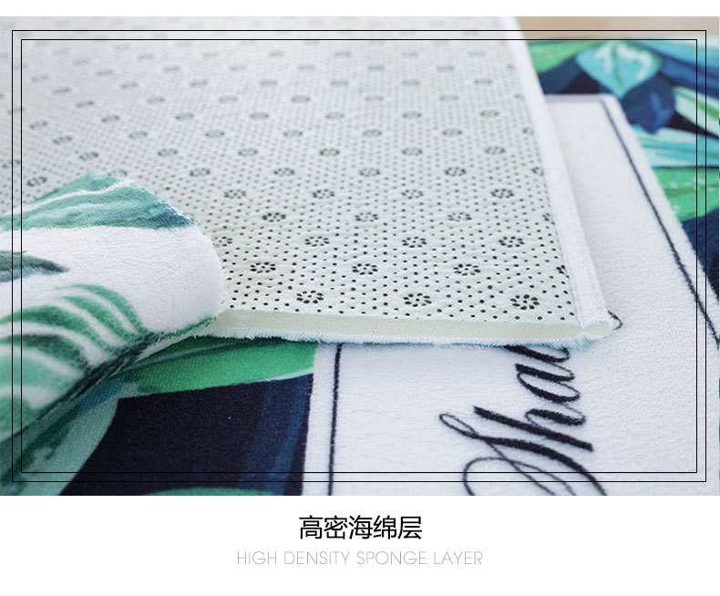 Breathable Absorbent Soft Mat Dispensing Household Daily Toilet Floor Mat Flannel Sponge Floor Mat Cushion Can Be Customized