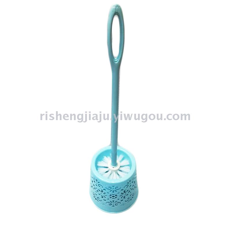 Plastic handle round hollow base toilet brush set RS-3531
