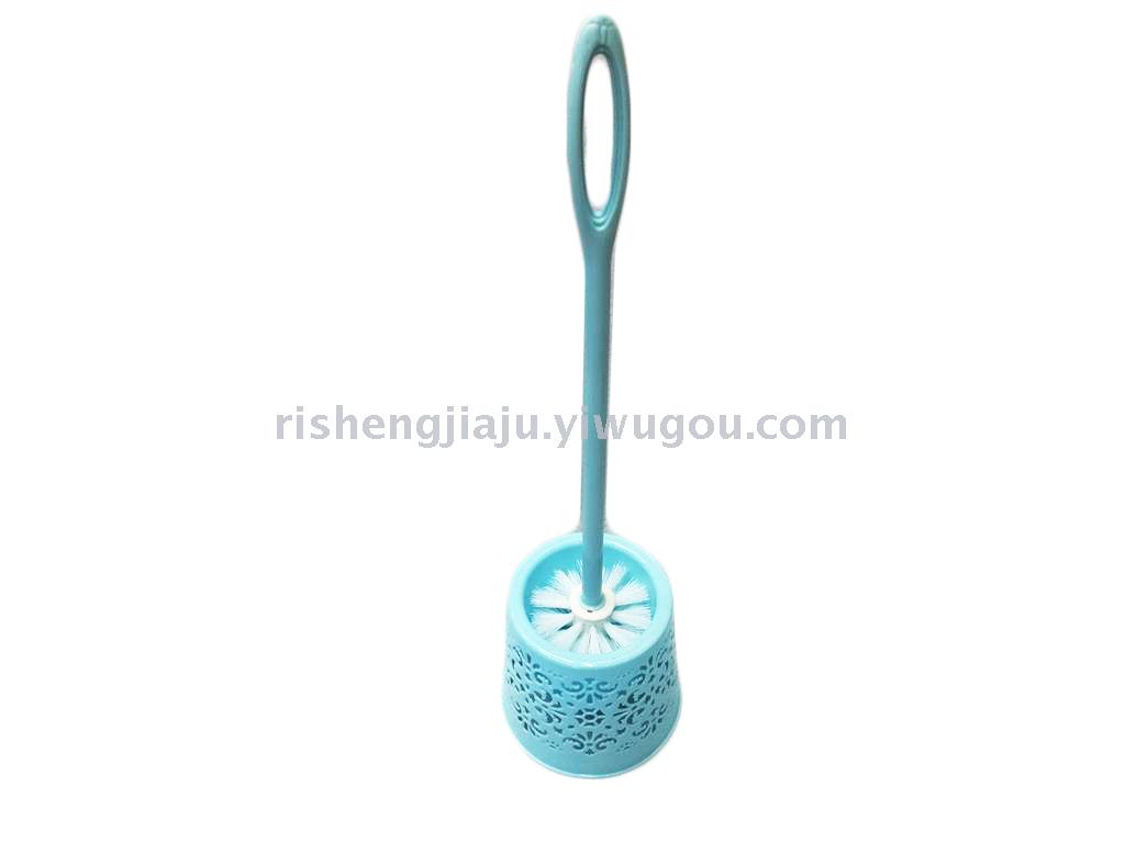 Plastic handle round hollow base toilet brush set RS-3531