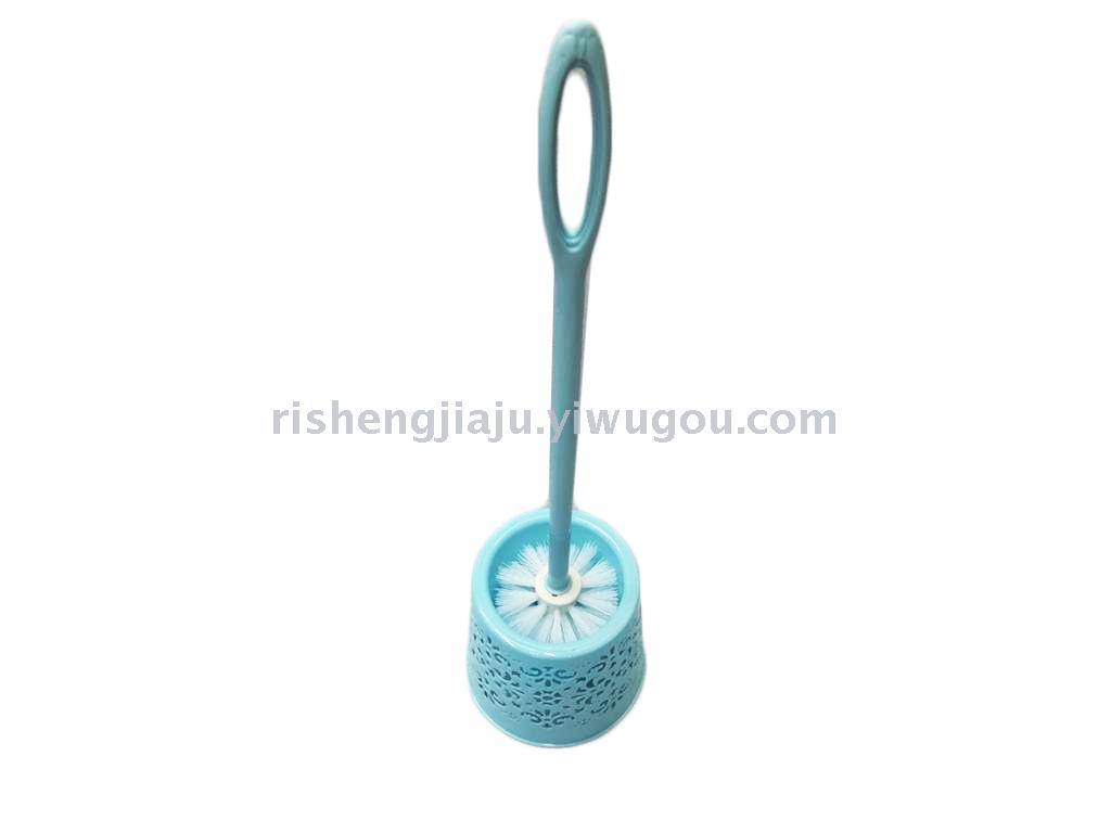 Plastic handle round hollow base toilet brush set RS-3531