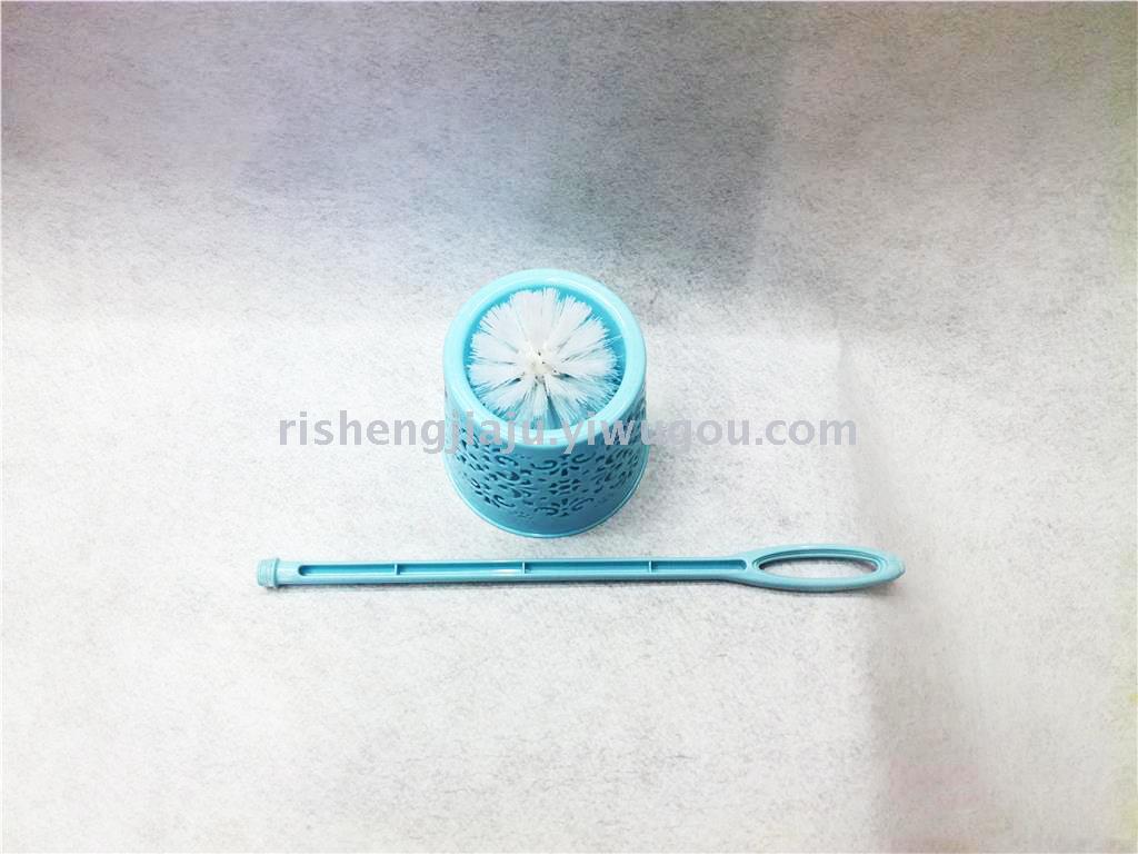 Plastic handle round hollow base toilet brush set RS-3531