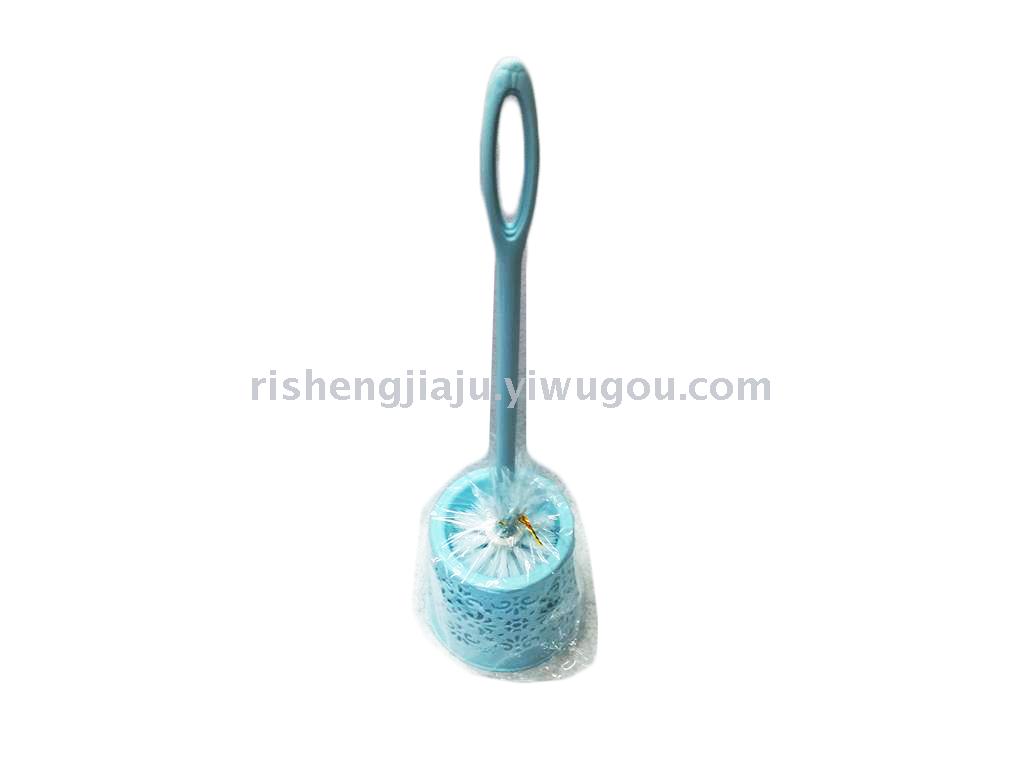 Plastic handle round hollow base toilet brush set RS-3531