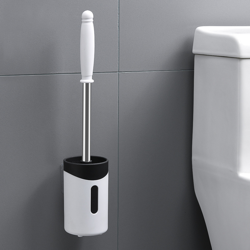 Home Ladle Toilet Cleaning Brush Full Angle Decontamination Soft Hair Brush Household Punch Set-Free Cleaning Brush Toilet Brush