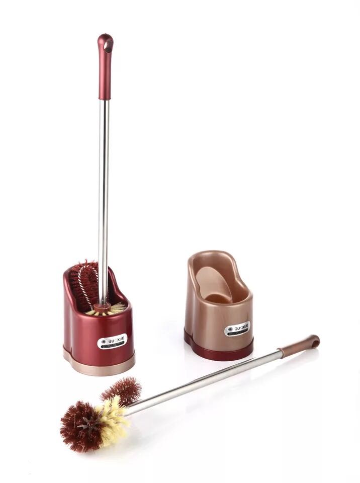 Toilet brush toilet long handle with seat cover plastic cleaning brush classical household cleaning utensils wholesale