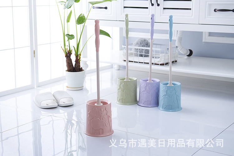 Toilet Brush Set Toilet Brush Stainless Steel Long Handle Toilet Brush Bathroom Dead-Zone Free Toilet Brush