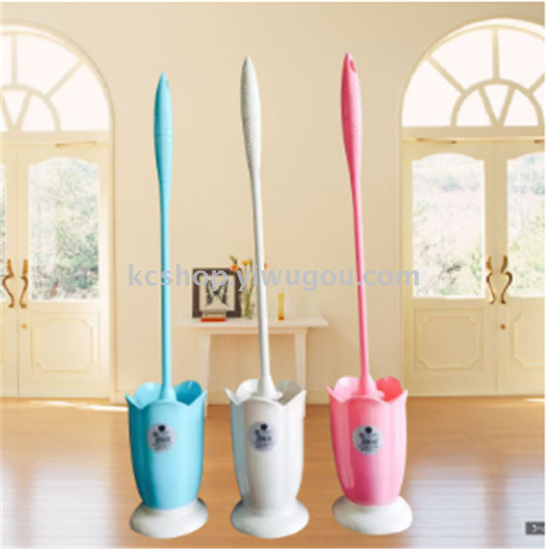 Plastic toilet brush set cleaning brush long handle plastic brush