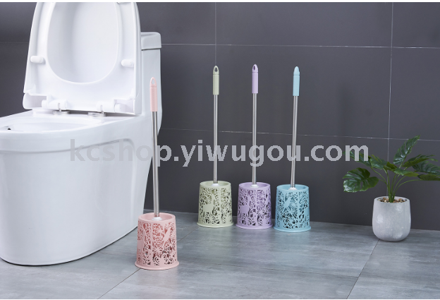 Plastic toilet brush set cleaning brush long handle plastic brush