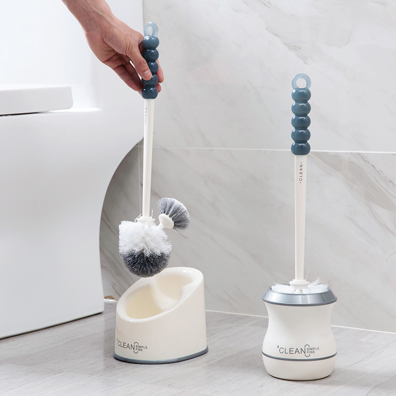Toilet brush toilet brush no dead corner soft hair toilet brush with base set