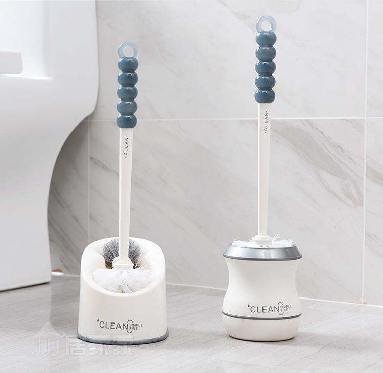 Toilet brush toilet brush no dead corner soft hair toilet brush with base set