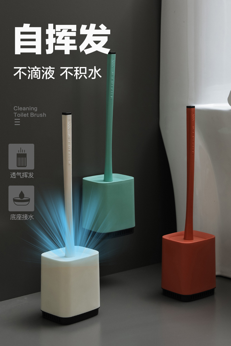 Toilet brush with long handle and soft silica gel without dead Angle Wall Type cleaning Brush Toilet Cleaner Brush Toilet brush with long handle and soft silica gel without dead Angle Wall Type cleaning Brush Toilet Cleaner Brush