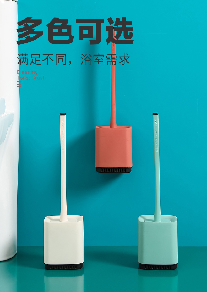 Toilet brush with long handle and soft silica gel without dead Angle Wall Type cleaning Brush Toilet Cleaner Brush Toilet brush with long handle and soft silica gel without dead Angle Wall Type cleaning Brush Toilet Cleaner Brush