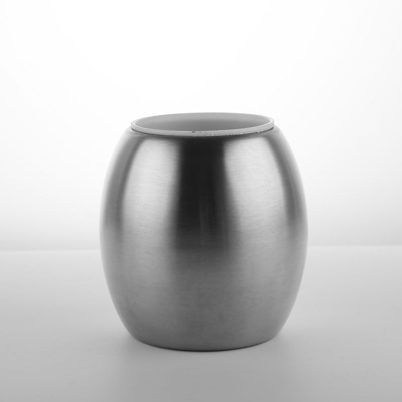 Spot Stainless Steel Spherical Oval Toilet Brush Creative Seat without Drilling Toilet Brush Bathroom Cleaning Brush