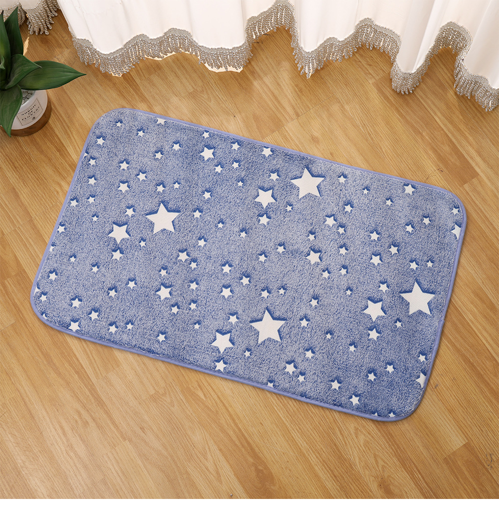 Luminous Entry Door Floor Mat Living Room Front Bed Window Cushion Bathroom Mat PVC Non-Slip Mat Flannel Carpet Floor Mat Luminous Entry Door Floor Mat Living Room Front Bed Window Cushion Bathroom Mat PVC Non-Slip Mat Flannel Carpet Floor Mat