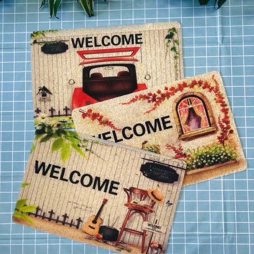 PVC Mesh Printing Mat Brushed Printing Carpet Doormat HD Printing Floor Mat Non-Slip Mat