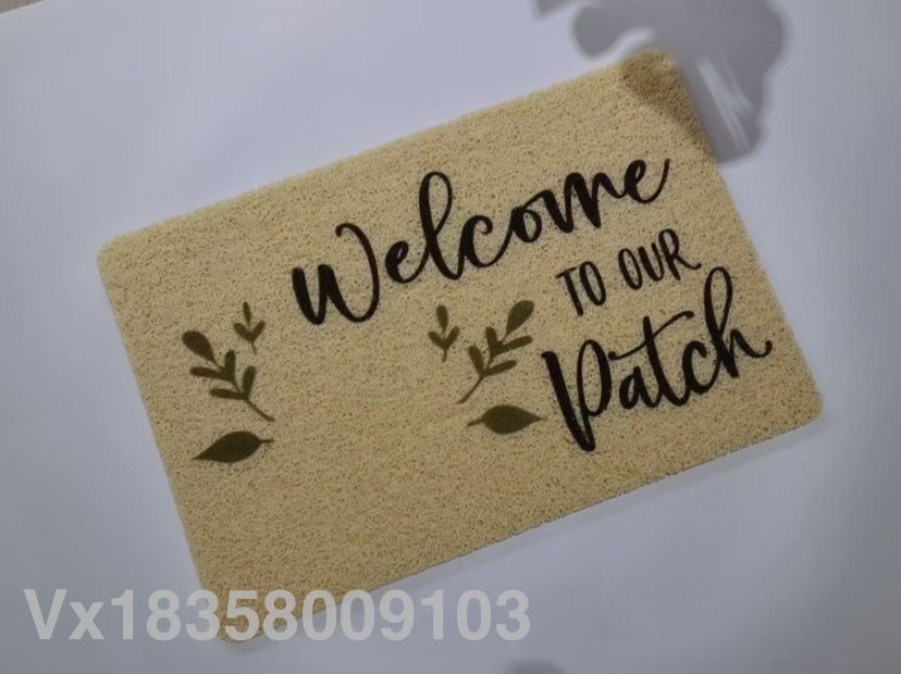 PVC Mesh Printing Mat Brushed Printing Carpet Doormat HD Printing Floor Mat Non-Slip Mat