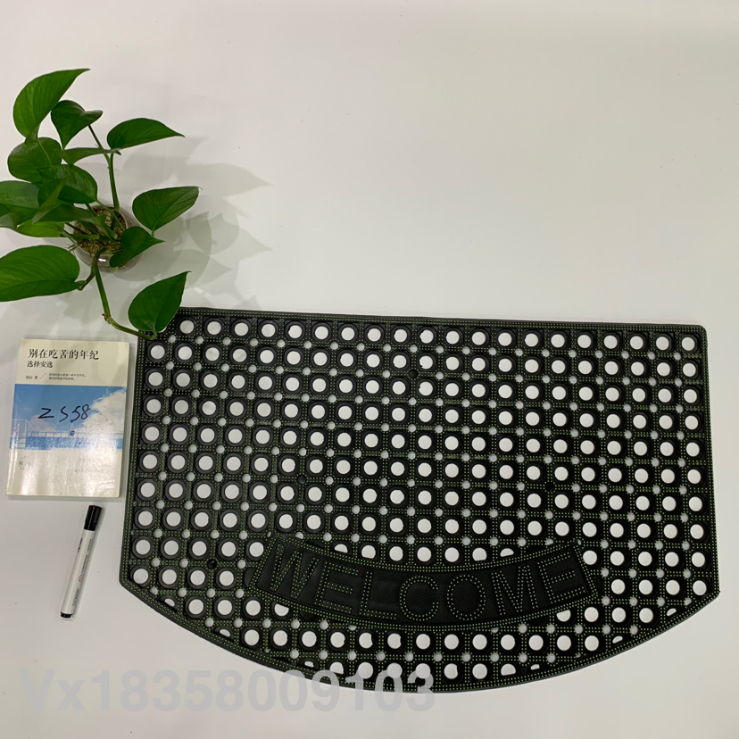 Rubber Pad Cutout Mat Kitchen Pad Bathroom Mat Waterproof Non-Slip Mat Wear-Resistant Thickening Floor Mat Living Room Cushion Door Mat