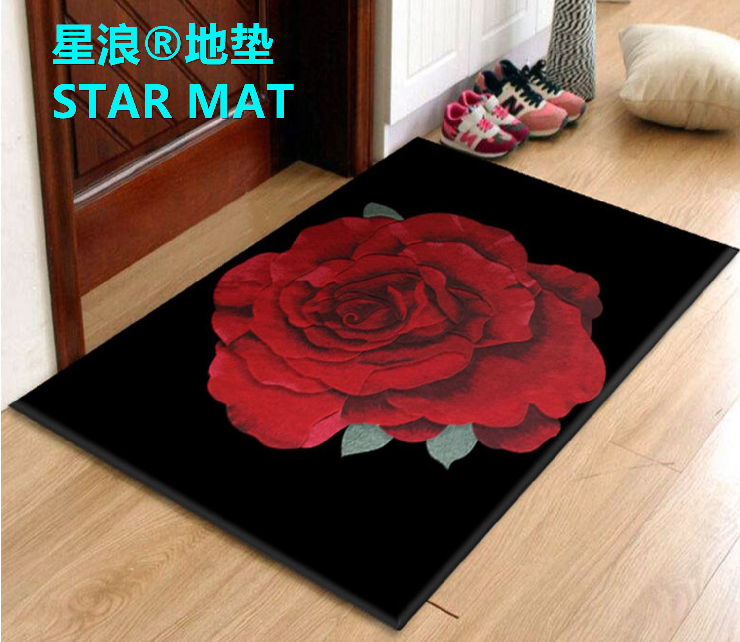 STAR MAT super soft children's floor mat bathroom kitchen hd printing 3D non-slip mat  carpet door mat foot pad