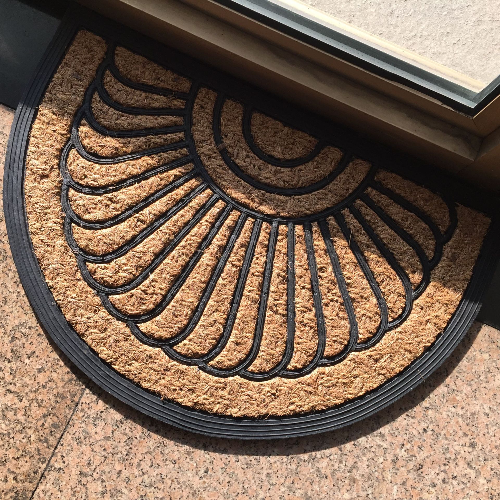 Rubber Embossed Coir Coconut Shred Coconut Palm Coco Coconut Shell Fiber Coconut Palm Non-Slip Mat Carpet Doormat Floor Mat