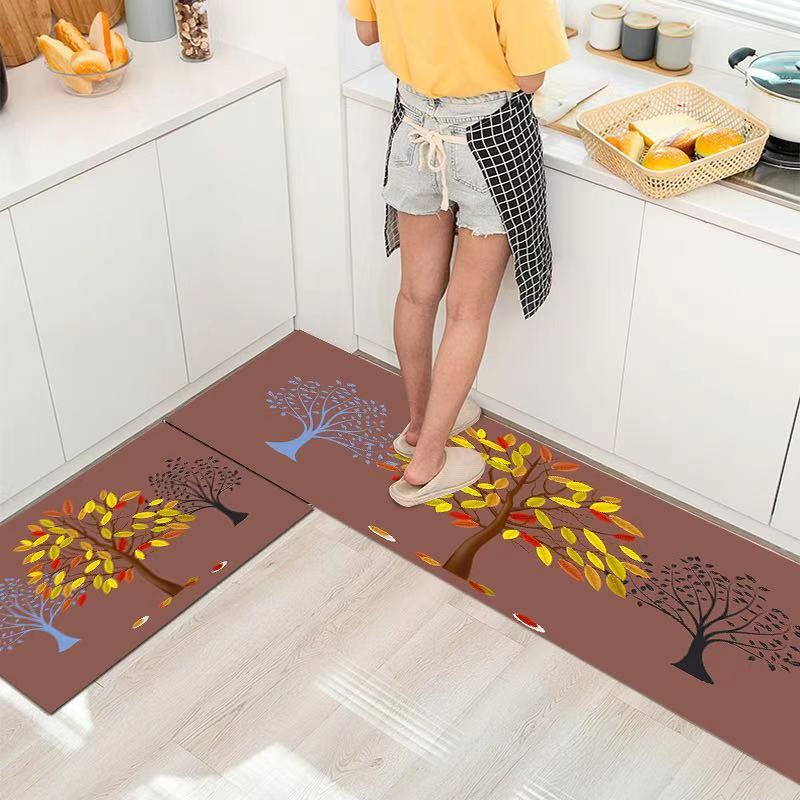 Factory Direct Sales Internet Celebrity Strip Kitchen Floor Mat Non-Slip Mat Printing Absorbent Oil-Proof Non-Slip Cartoon Kitchen Carpet Factory Direct Sales Internet Celebrity Strip Kitchen Floor Mat Non-Slip Mat Printing Absorbent Oil-Proof Non-Slip Cartoon Kitchen Carpet