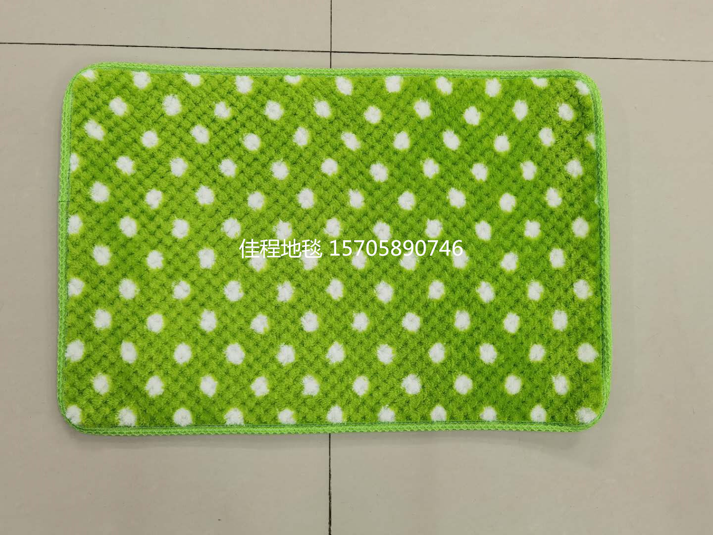 Plain Fleece Non-Slip Mat Corn Grain Floor Mat Flannel Fleece Floor Mat New Solid Color Floor Mat
