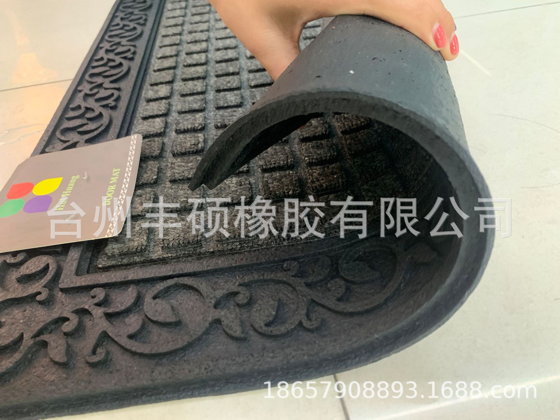 Rubber Door Mat Felt Side Polypropylene Hot Sale High-End Entrance Doorway Door Mat Non-Slip Mat Extra Thick and Durable Mat Factory Direct Sales