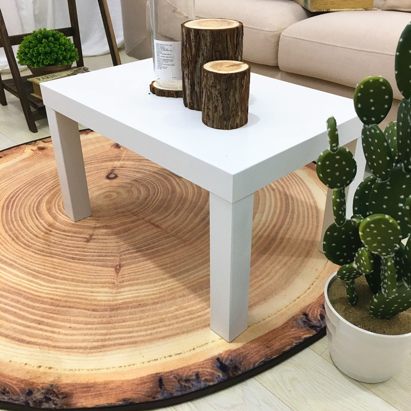 Nordic Style round Carpet Wood Grain Annual Ring Personality Creative Coffee Table Bedroom Computer Chair Non-Slip Mat Material Selection