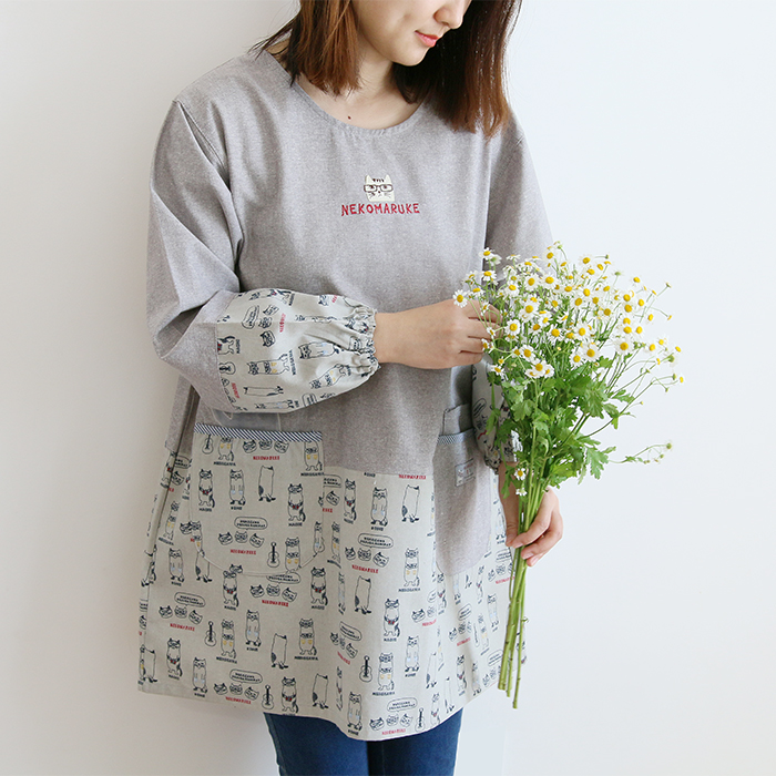 Fashion Adult Smock Home Kitchen Oil-Proof Sleeve Full Body Art Student Painting Baking Bib Long Sleeve Apron