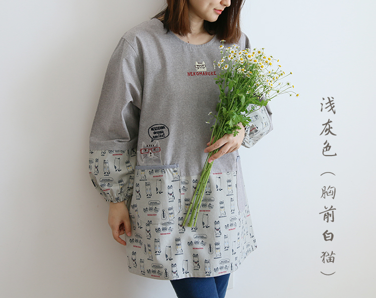 Fashion Adult Smock Home Kitchen Oil-Proof Sleeve Full Body Art Student Painting Baking Bib Long Sleeve Apron Fashion Adult Smock Home Kitchen Oil-Proof Sleeve Full Body Art Student Painting Baking Bib Long Sleeve Apron