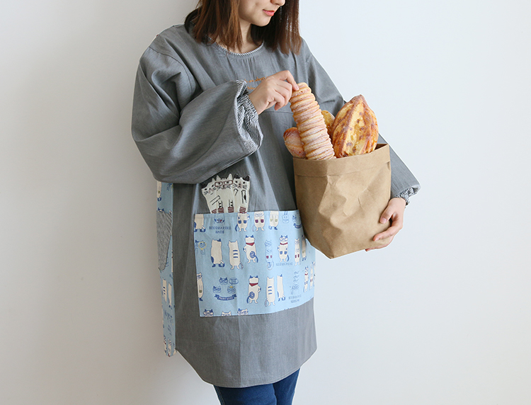Fashion Adult Smock Home Kitchen Oil-Proof Sleeve Full Body Art Student Painting Baking Bib Long Sleeve Apron Fashion Adult Smock Home Kitchen Oil-Proof Sleeve Full Body Art Student Painting Baking Bib Long Sleeve Apron