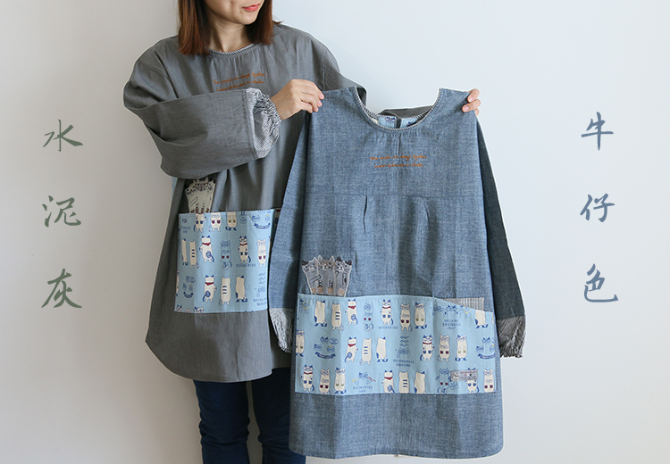 Fashion Adult Smock Home Kitchen Oil-Proof Sleeve Full Body Art Student Painting Baking Bib Long Sleeve Apron Fashion Adult Smock Home Kitchen Oil-Proof Sleeve Full Body Art Student Painting Baking Bib Long Sleeve Apron