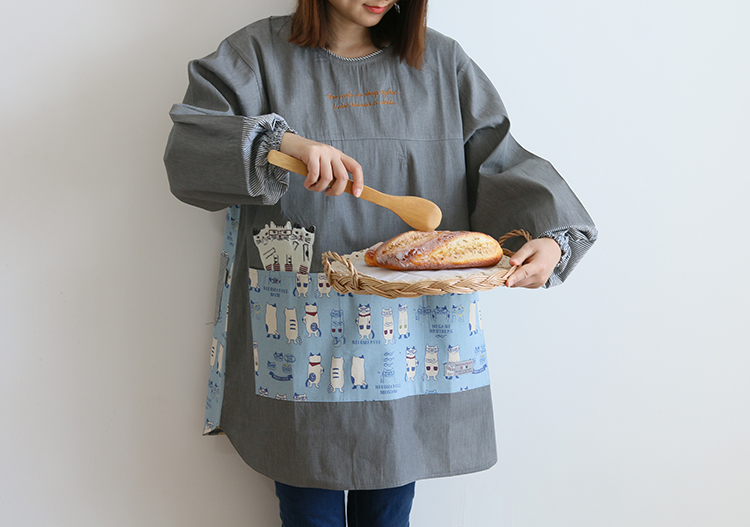 Fashion Adult Smock Home Kitchen Oil-Proof Sleeve Full Body Art Student Painting Baking Bib Long Sleeve Apron Fashion Adult Smock Home Kitchen Oil-Proof Sleeve Full Body Art Student Painting Baking Bib Long Sleeve Apron