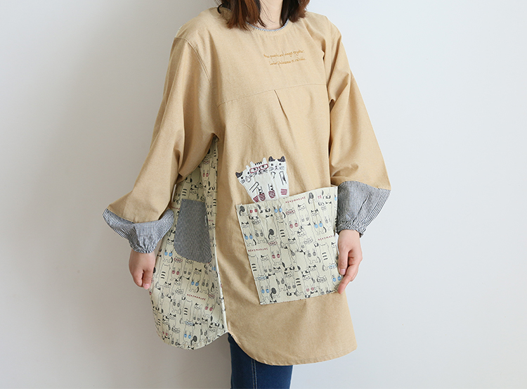 Fashion Adult Smock Home Kitchen Oil-Proof Sleeve Full Body Art Student Painting Baking Bib Long Sleeve Apron Fashion Adult Smock Home Kitchen Oil-Proof Sleeve Full Body Art Student Painting Baking Bib Long Sleeve Apron