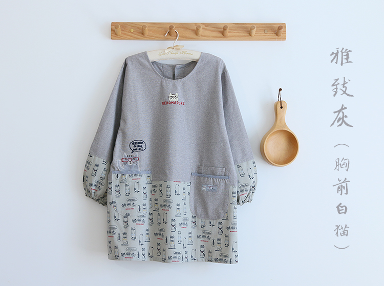 Fashion Adult Smock Home Kitchen Oil-Proof Sleeve Full Body Art Student Painting Baking Bib Long Sleeve Apron Fashion Adult Smock Home Kitchen Oil-Proof Sleeve Full Body Art Student Painting Baking Bib Long Sleeve Apron