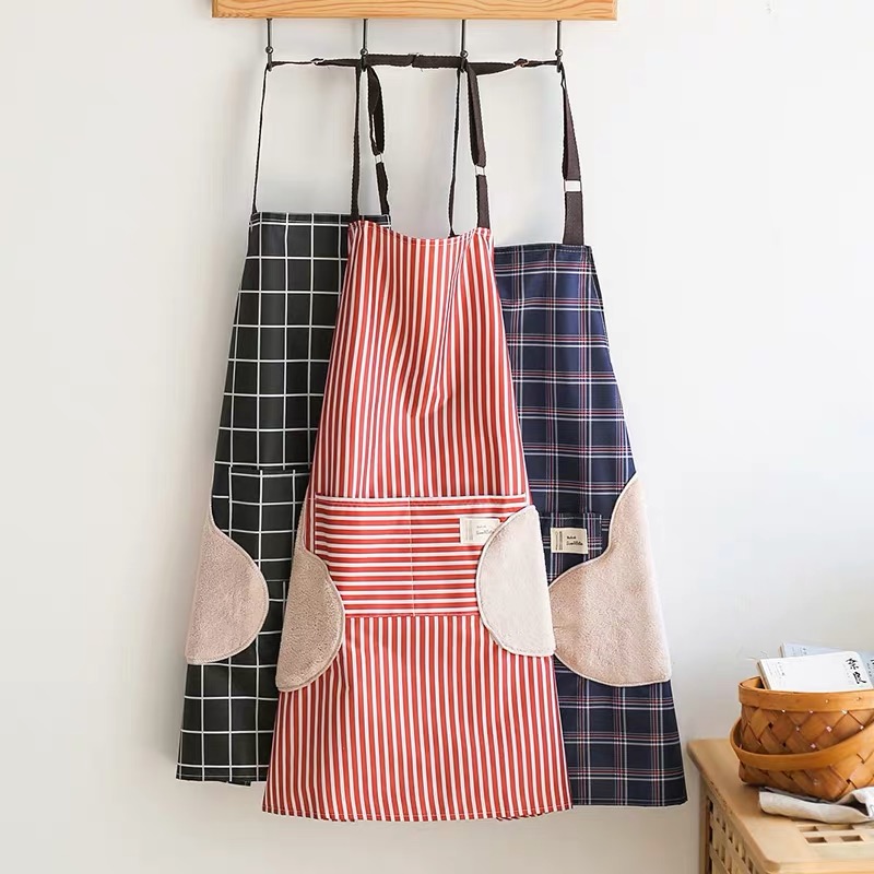 2020 Internet Hot Korean Style Waterproof and Erasable Hand Apron Household Cleaning Double Layer Waterproof Fashion Bib Household 2020 Internet Hot Korean Style Waterproof and Erasable Hand Apron Household Cleaning Double Layer Waterproof Fashion Bib Household