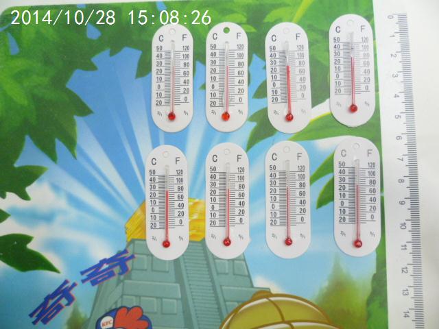 Indoor and outdoor accessories thermometer glass thermometer 5.5*2.1 cardboard cartoon high accuracy