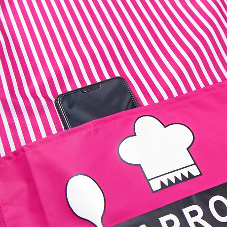 Manufacturer direct kitchen terylene cotton waterproof apron apron modern simple anti - fouling printing apron chef apron custom