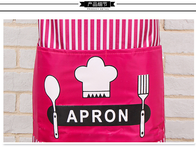 Manufacturer direct kitchen terylene cotton waterproof apron apron modern simple anti - fouling printing apron chef apron custom Manufacturer direct kitchen terylene cotton waterproof apron apron modern simple anti - fouling printing apron chef apron custom